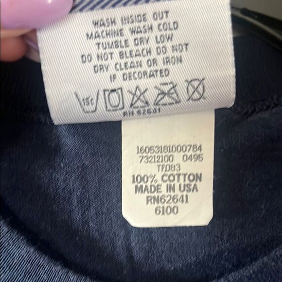 Lee Men's Deep Blue Short Sleeve Tee - Picture 4 of 4